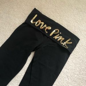 VS PINK Sequin Yoga Pants